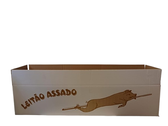 Caixa para Leitão Impressa 15un — Transporte Prático e Seguro