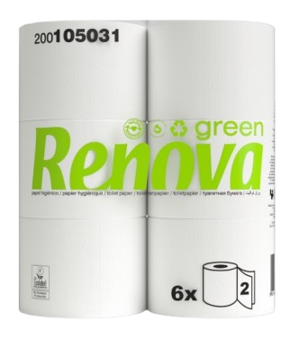 Papel Higiénico Renova Green 37,5M 2F — Uso diário com conforto ecológico