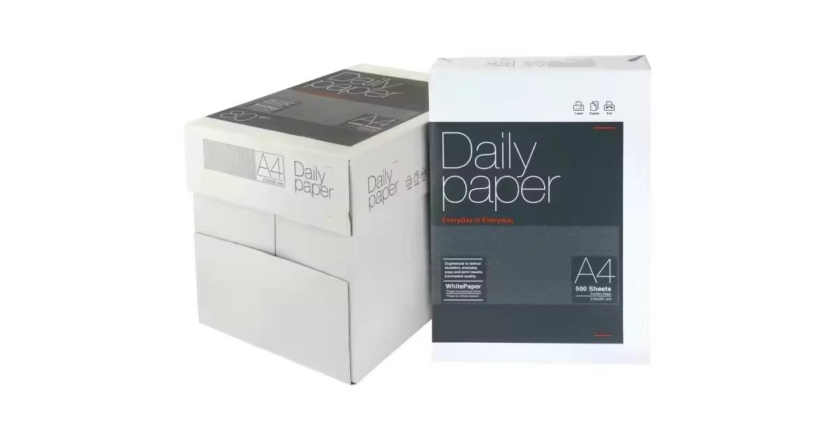 Resma Papel Fotocópia A4 75g — Impressão Clara e Económica