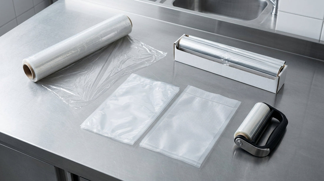 Filme alimentar, rolos de alumínio e sacos de vácuo para conservação alimentar profissional em cozinha - RAS Embalagens