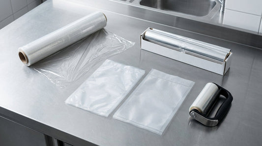 Filme alimentar, rolos de alumínio e sacos de vácuo para conservação alimentar profissional em cozinha - RAS Embalagens