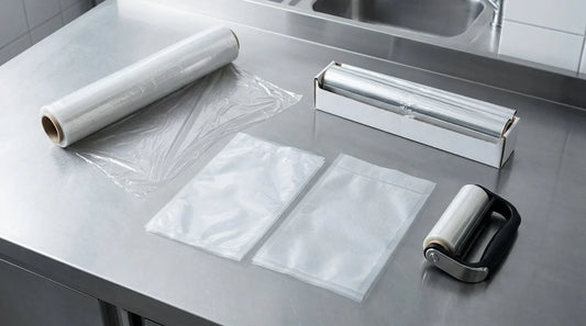 Filme alimentar, rolos de alumínio e sacos de vácuo para conservação alimentar profissional em cozinha - RAS Embalagens