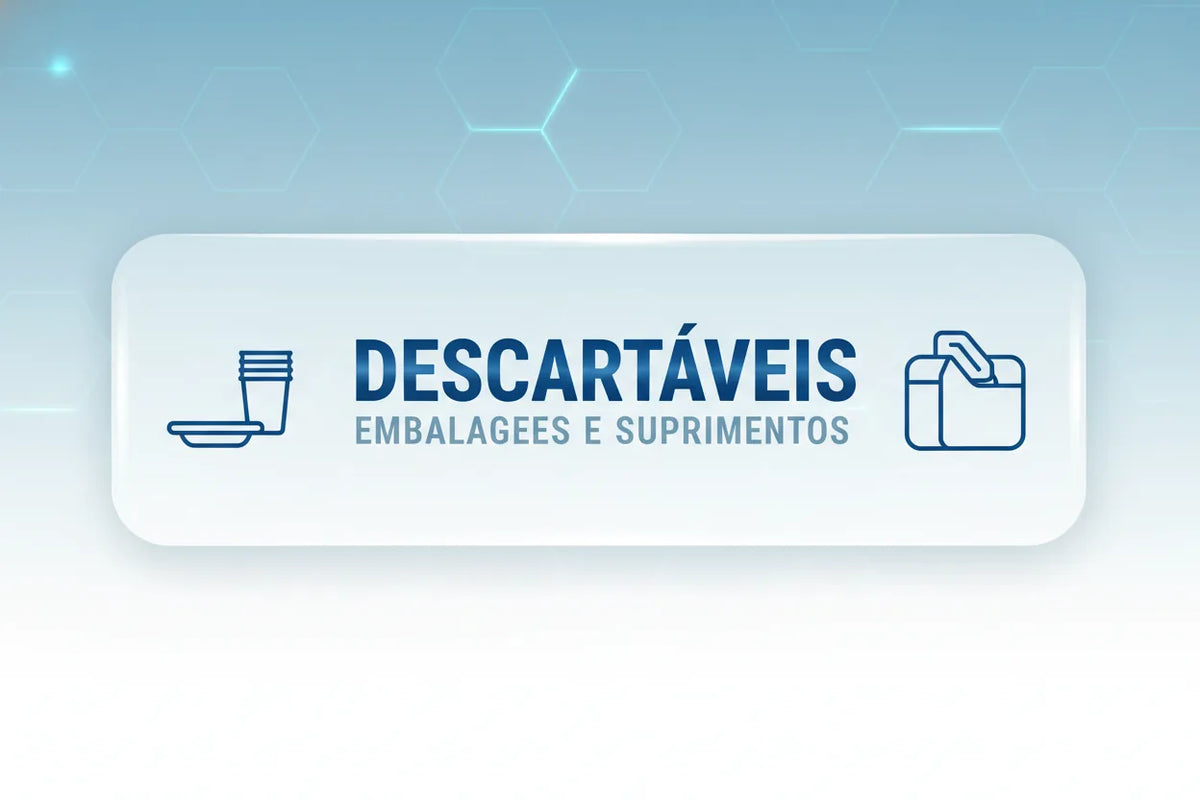 Banner com o texto Descartáveis
