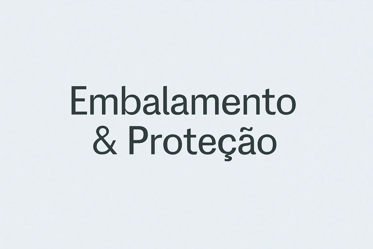 Banner com o texto Embalamento & Proteção