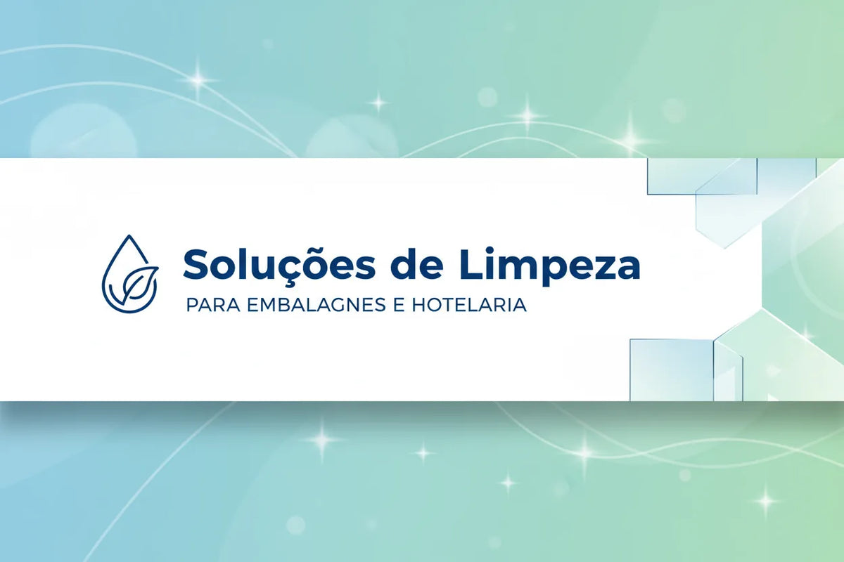 Banner com o texto Soluções de Limpeza