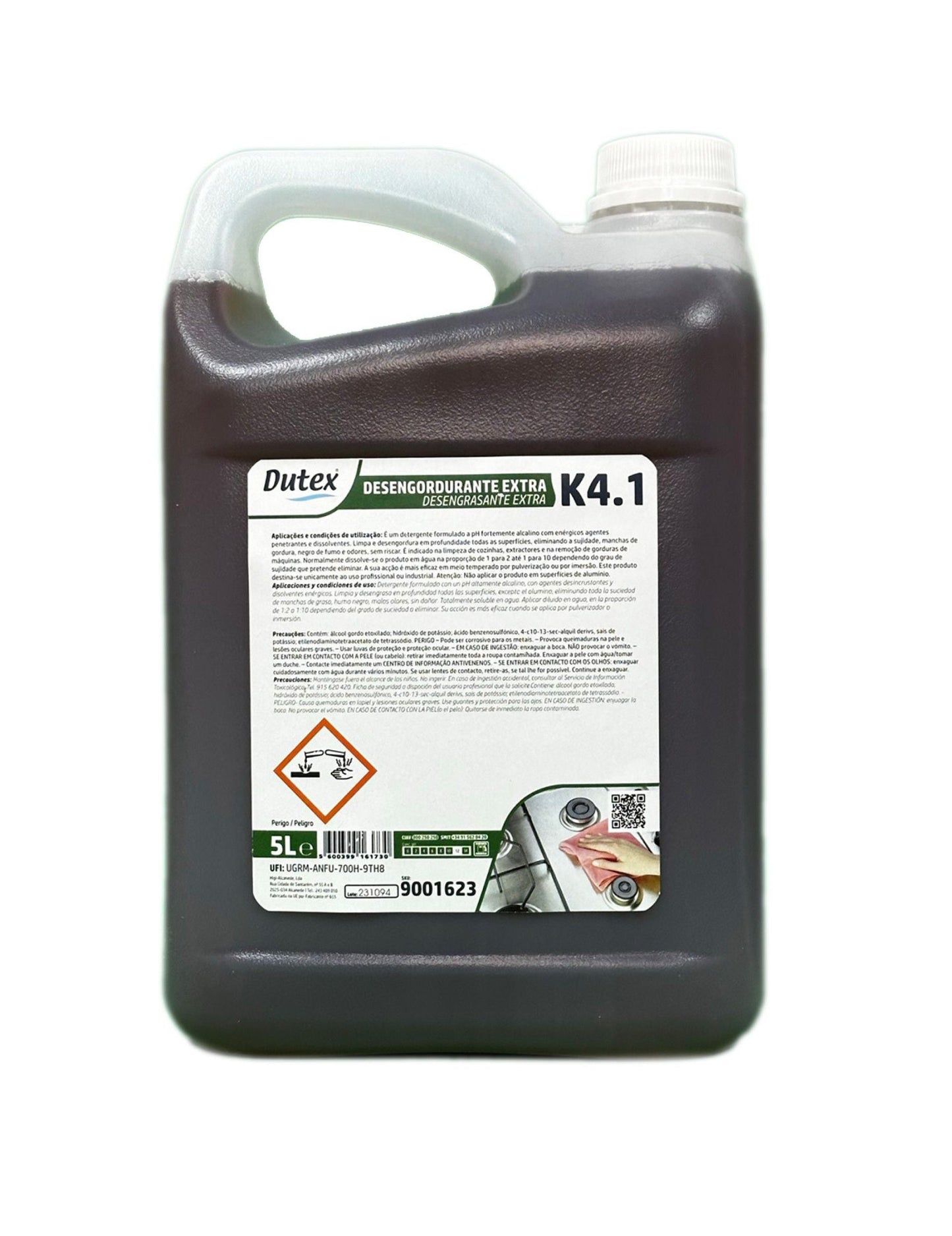 Desengordurante Extra Concentrado Dutex — Garrafão 5 Litros