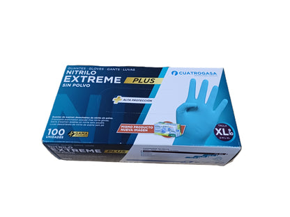 Luva Nitrilo Extreme Plus Azul