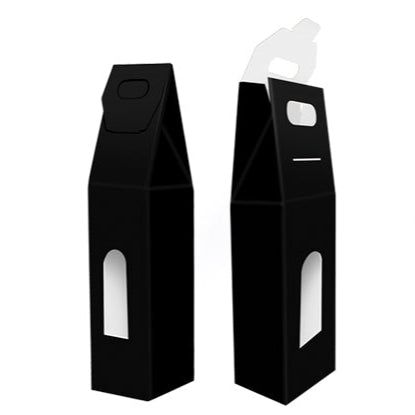 Caixa para 1 Garrafa Preta 9x9x40 — Proteção e Elegância na Apresentação
