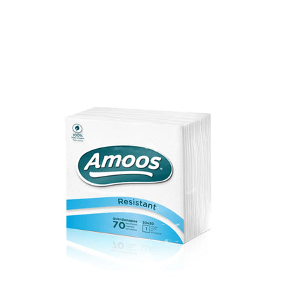 Guardanapo Amoos 33x33 1f Resistant Pack 70un