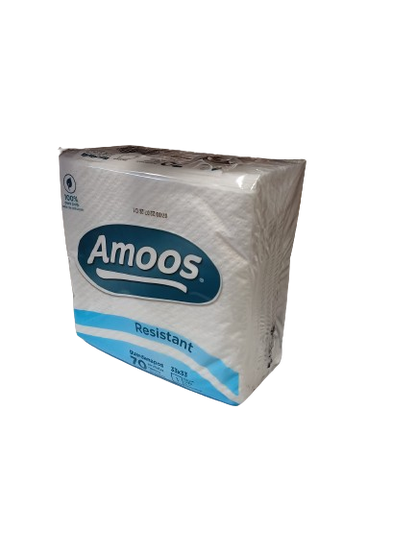 Guardanapo Amoos 33x33 1f Resistant Pack 70un