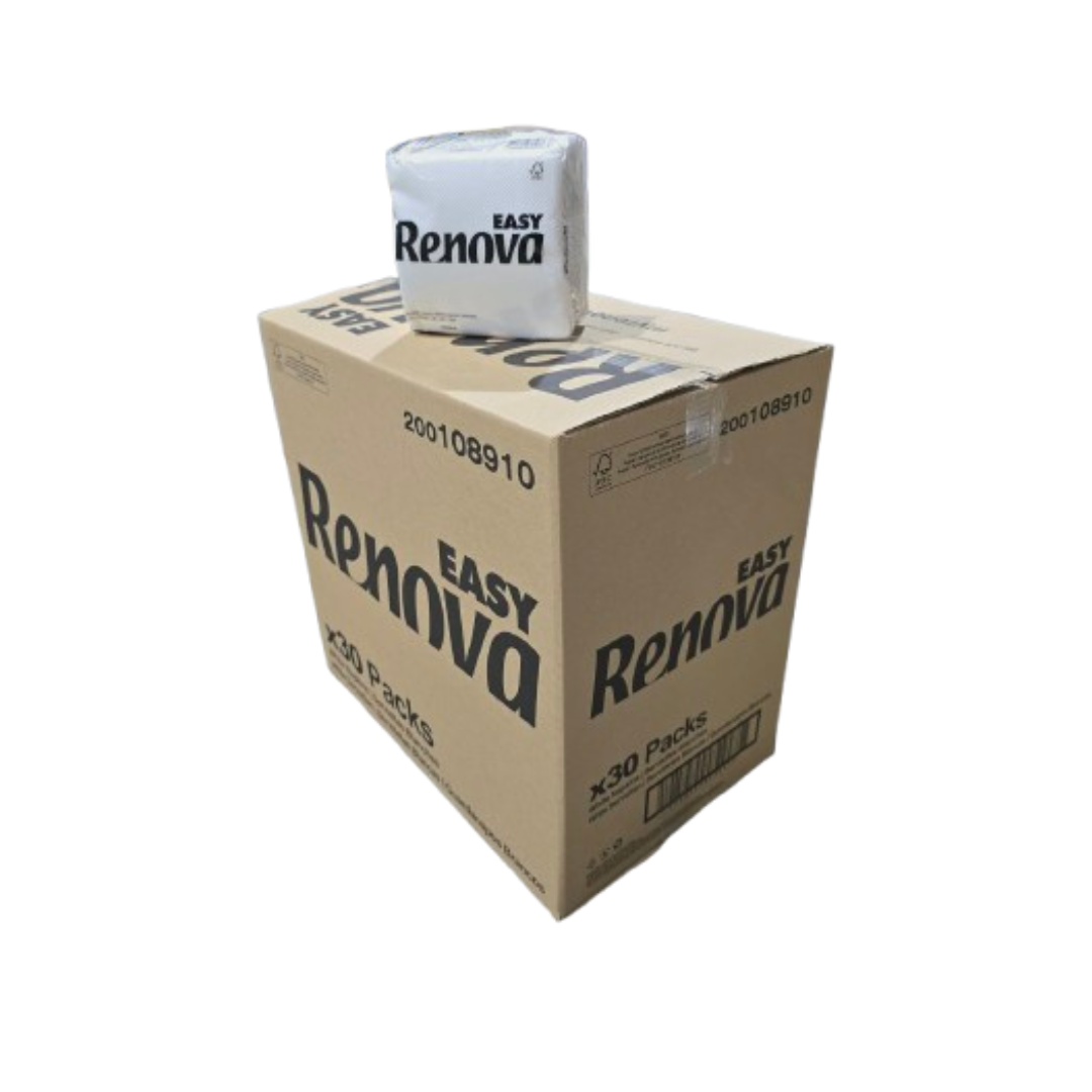 Guardanapo 33x33 Folha Simples Renova Easy — Caixa 30 Maços 70 Un | RAS Embalagens