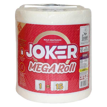 Papel multiusos Mega Roll Joker na embalagem — RAS Embalagens