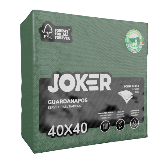 Guardanapo Joker 40x40 PP Verde
