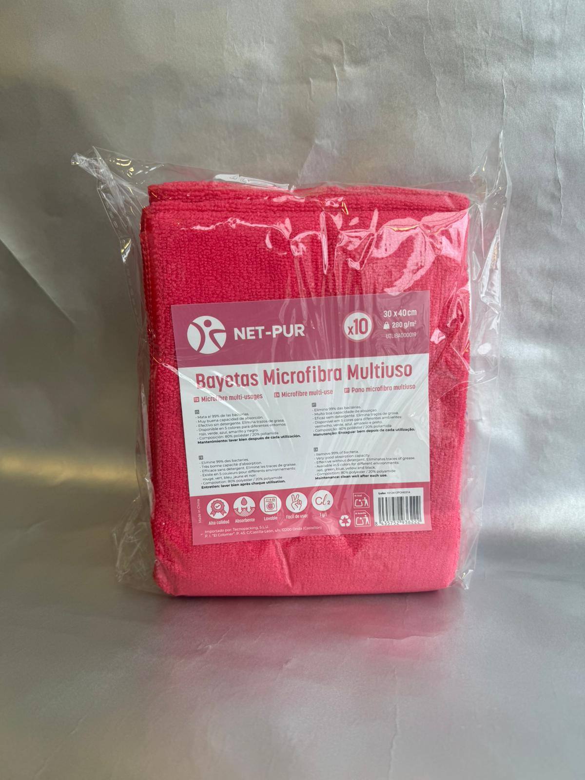 Pano Microfibra Multiusos 30x40 — Limpeza Profissional