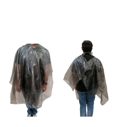 Penteadores Descartáveis Plástico Preto – Higiene e Facilidade no Uso