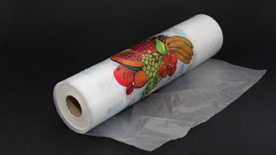Saco em Rolo PEAD Impresso — Resistência e Higiene para Fruta, Pão e Peixe