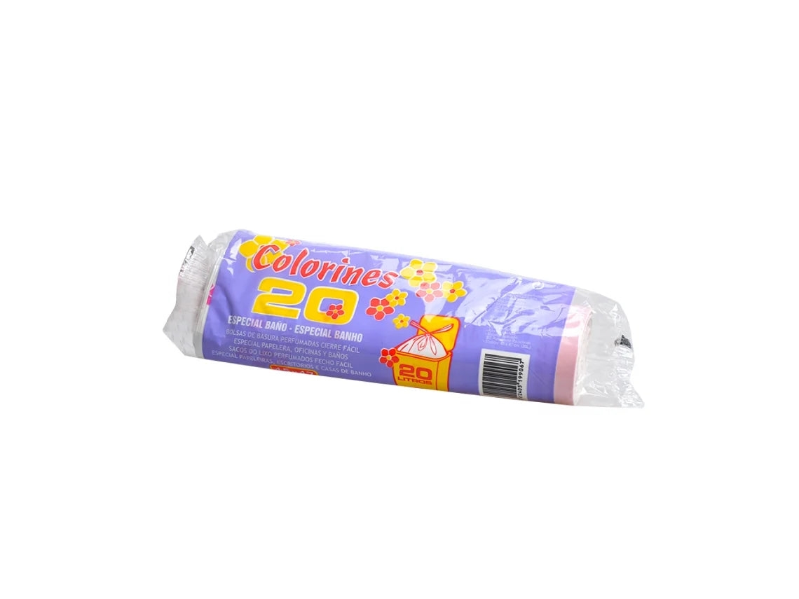 SACO DO LIXO 20 L FECHO FACIL BRANCO
