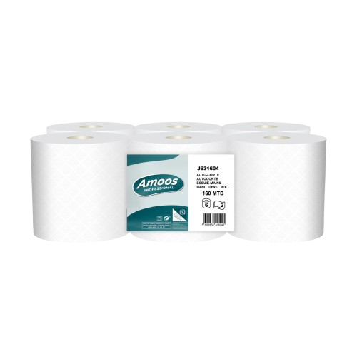 Amoos Self-Cut Paper Pack of 6 Rolls 