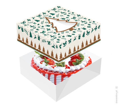 caixas de natal com janela