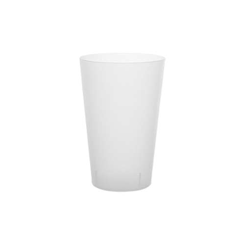 Copo imperial reutilizável de plástico de 250ml em fundo branco — RAS Embalagens