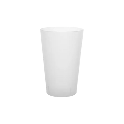 Copo imperial reutilizável de plástico de 250ml em fundo branco — RAS Embalagens