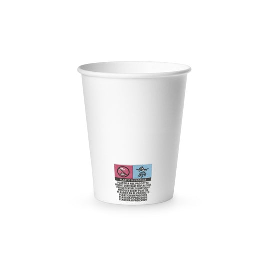 Copo de papel branco de 200ml para bebidas quentes e frias — RAS Embalagens
