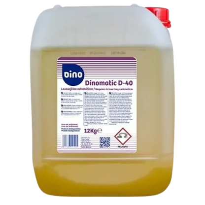 Bilha de 12 kg de detergente Dinomatic D-40 para máquina de louça