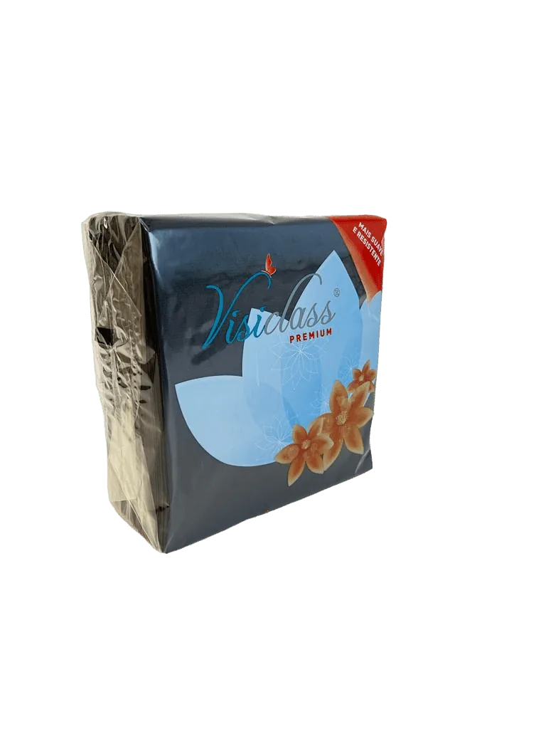 Embalagem de guardanapos 40x40 pretos Visiclass Premium