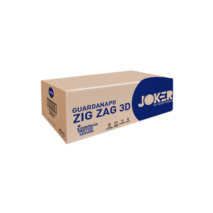 Caixa de cartão de guardanapos Zig Zag Joker 3D de folha dupla