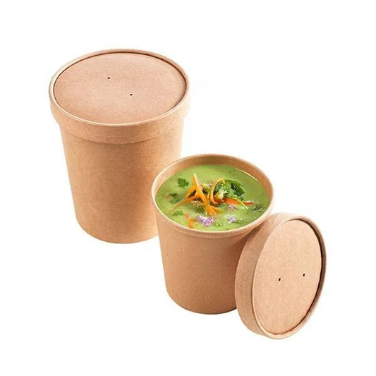 Taça para sopa em cartão - Prática e ecológica para refeições quentes | RAS Embalagens