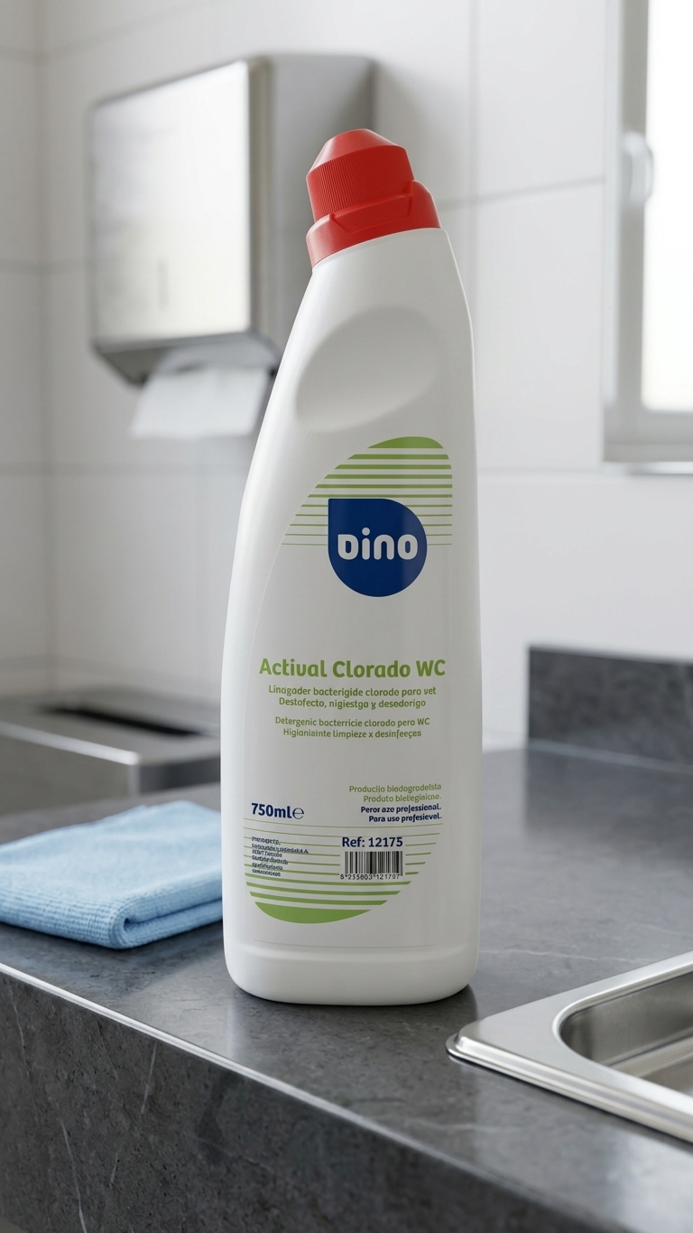 Actival Clorado WC 750ml em bancada de casa de banho — RAS Embalagens