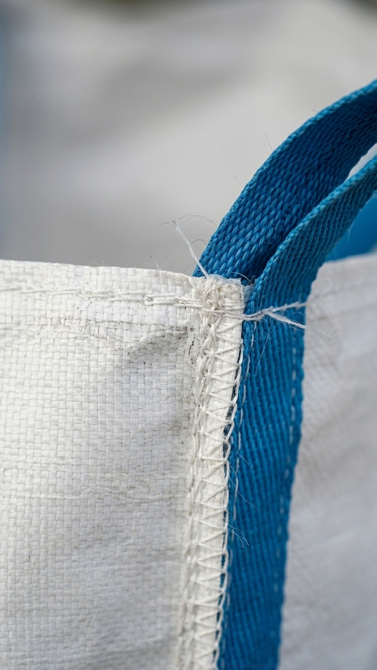 Big Bag 90x90x90 cm — detalhe da alça de elevação — RAS Embalagens