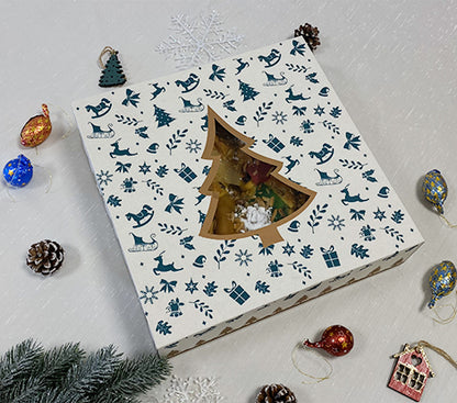 Caixa Natal com Janela Detalhe — RAS Embalagens