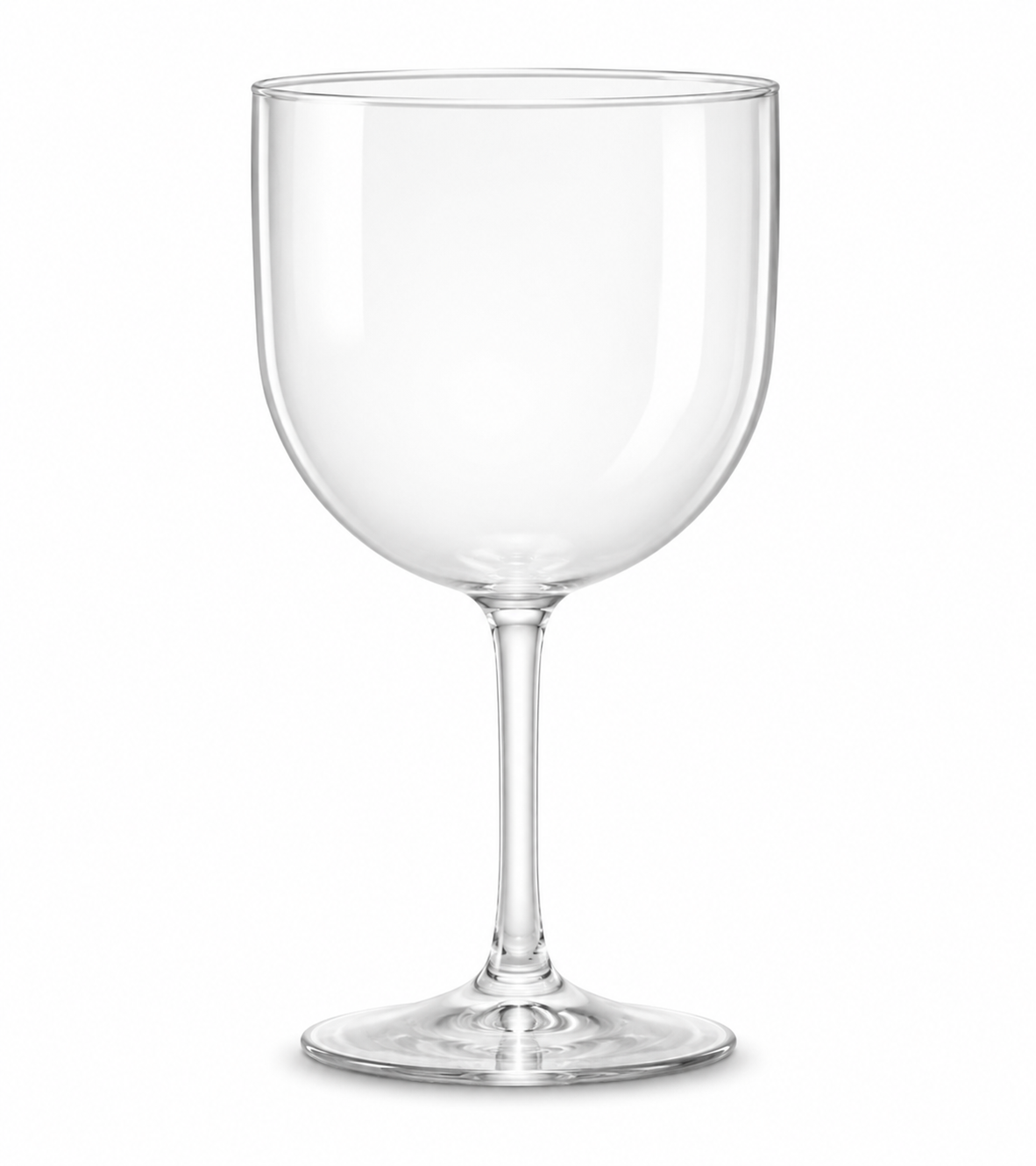 Copo de gin em PS 580ml vazio em fundo branco — RAS Embalagens
