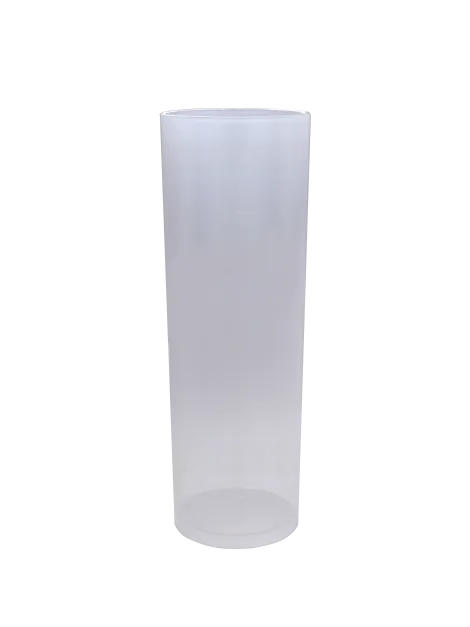 Copo Tubo PP 200ml transparente empilhável caixa 840 unidades — RAS Embalagens