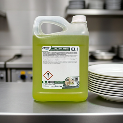 Detergente líquido loiça manual K3.1 5L para uso profissional — RAS Embalagens