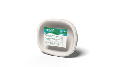 Base Embalagem Take Away gKRAFT BioShield 1L fibra moldada — RAS Embalagens