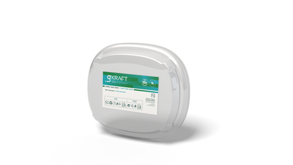 Tampa PP transparente Embalagem Take Away gKRAFT BioShield 1L — RAS Embalagens