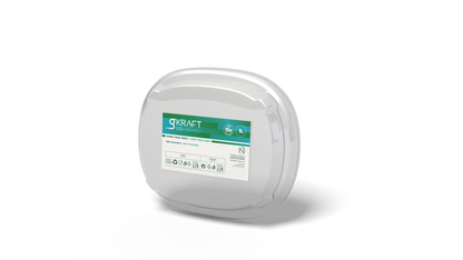 Tampa PP transparente Embalagem Take Away gKRAFT BioShield 1L — RAS Embalagens