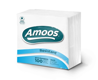 Guardanapo Amoos 33x33 1F Resistant Pack 100 — RAS Embalagens