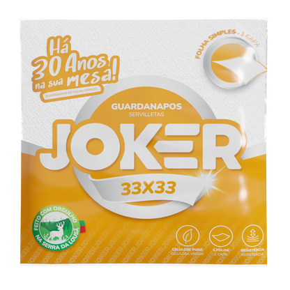 Guardanapo Joker 33x33 1F Detalhe — RAS Embalagens
