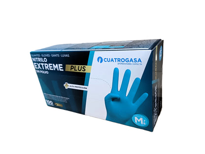 Luva Nitrilo Extreme Plus Azul Tamanho M — RAS Embalagens
