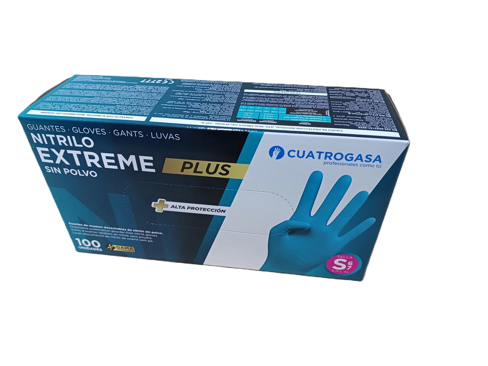 Luva Nitrilo Extreme Plus Azul Tamanho S — RAS Embalagens