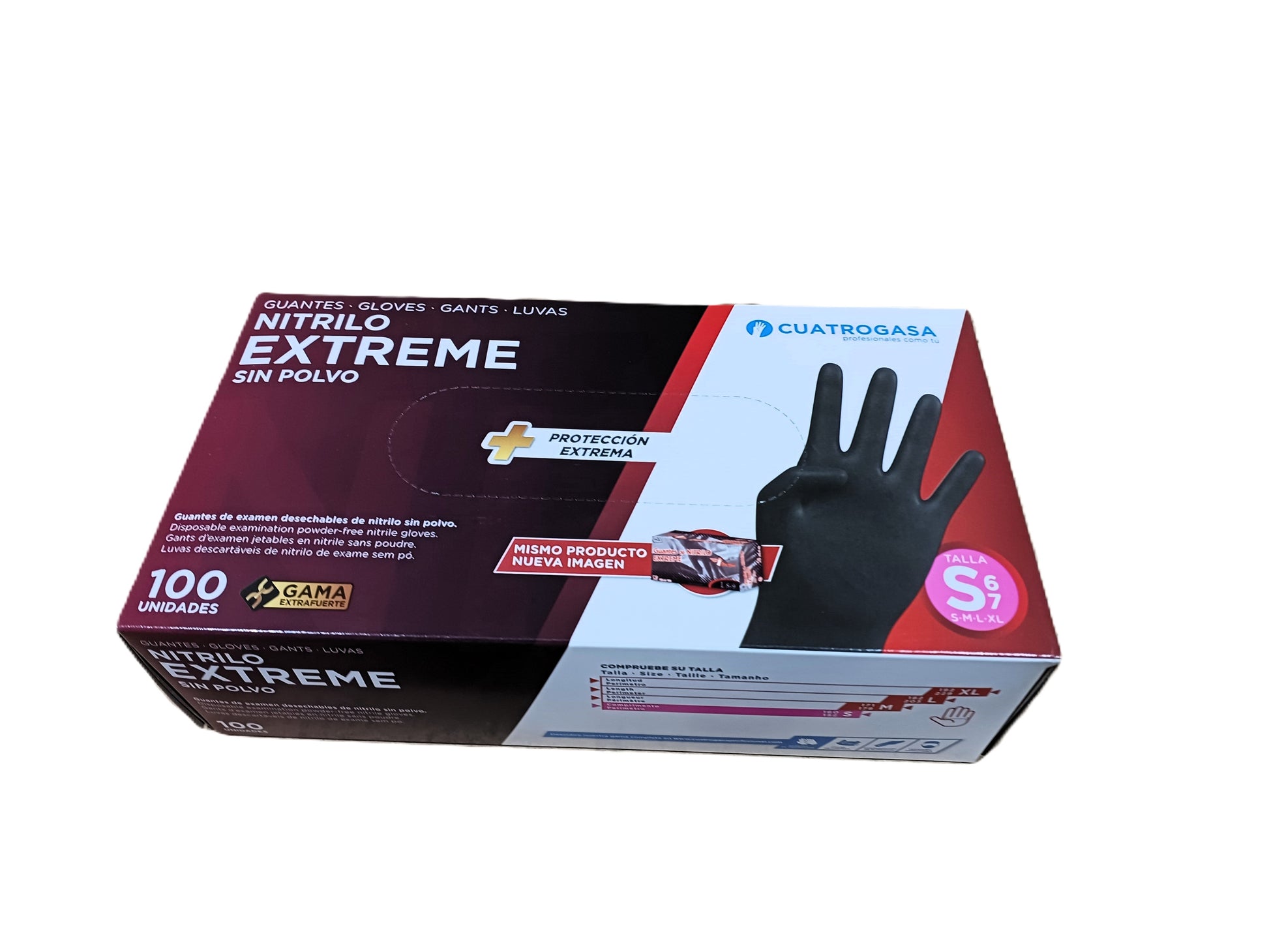 Luva Nitrilo Extreme Plus Preta Tamanho S — RAS Embalagens