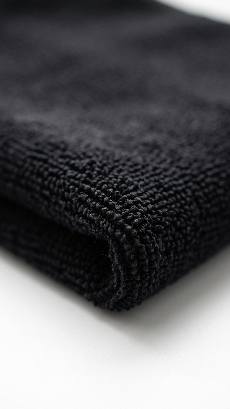 Pano Microfibra 40x60 Preto dobrado — RAS Embalagens