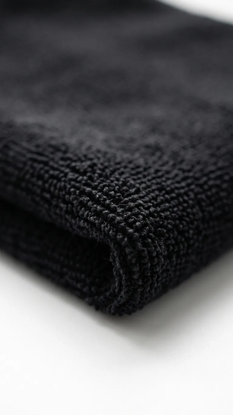 Pano Microfibra 40x60 Preto dobrado — RAS Embalagens