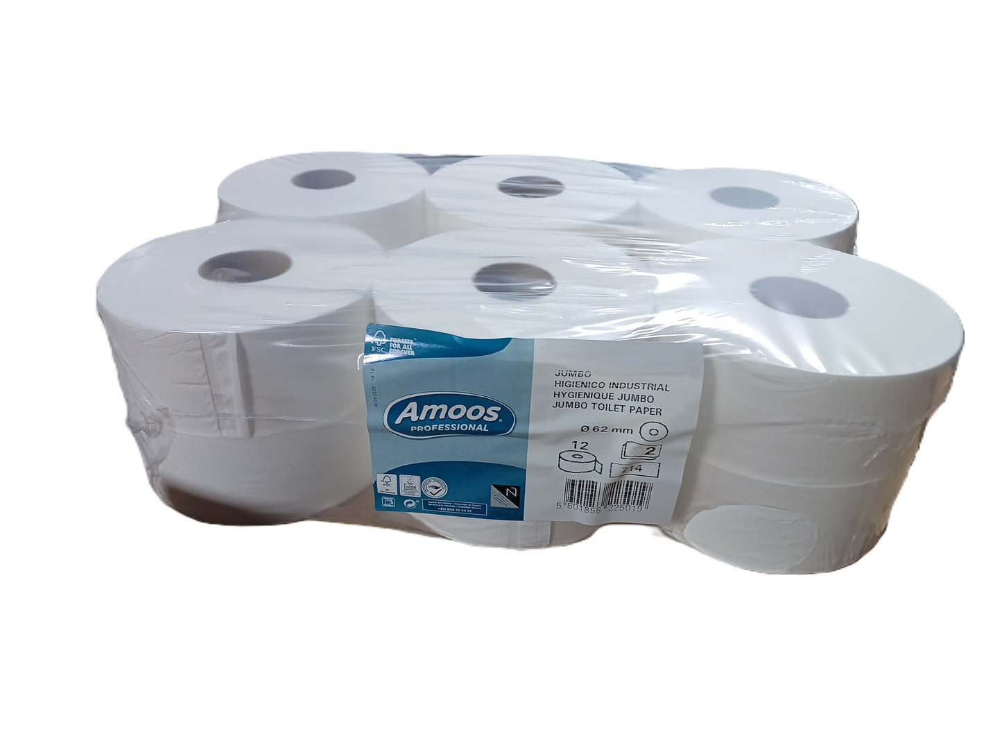 Papel Higienico Jumbo Amoos 250m — RAS Embalagens