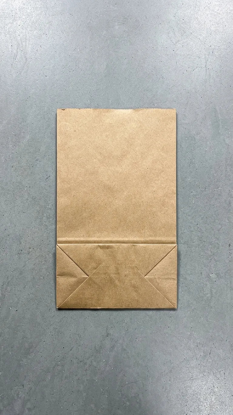 Saco de Papel Tipo Americano — detalhe em fundo neutro — RAS Embalagens
