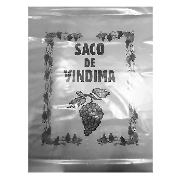 Saco para vindima 60x100cm em plástico resistente — pack 100 unidades — RAS Embalagens