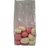 Saco OPP transparente 125 com drageias cor-de-rosa e brancas